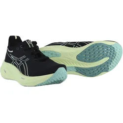 Asics Laufschuhe Gel Nimbus 26 2024 (Dämpfung) schwarz/matchagrün Damen