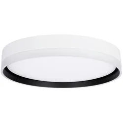 Led-Deckenleuchte , Schwarz, Weiß , Metall, Kunststoff , rund , 40x7.5x40 cm , RoHS, Europäischer Sicherheitsstandard , einfach zu transportieren , Lampen & Leuchten, Leuchtenserien