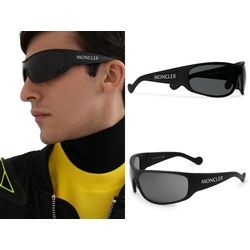 MONCLER Sonnenbrille Moncler Eyewear Sunglasses Sonnenbrille Shield Glasses Ski Mask Visor