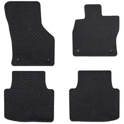 vidaXL Auto-Fußmatte SKODA SUPERB III iV 2015-2023 Autofußmatte 4 pcs Schwarz Gummi SKODA S schwarz