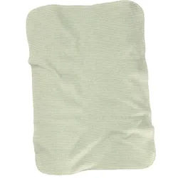 Babydecke BIEDERLACK "Babydecke Cotton", grün, B:75cm L:100cm, Baumwolle, Wohndecken, 75 x 100, mit Zierstich