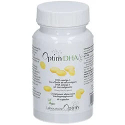 Optim DHA/g – 60 vegane Kapseln mit 250 mg DHA aus Mikroalgenöl