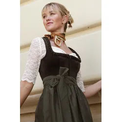 MarJo Dirndl Samt Dirndl 2tlg. - EMMERING - olive 30