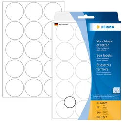 HERMA Verschlussetiketten permanent haftend rund 32mm VE=10x240 Stück
