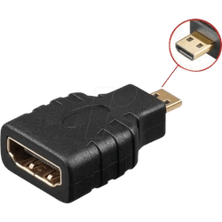 IADAP-HDMI-MD - Adapter, HDMI Buchse auf HDMI Micro D Stecker