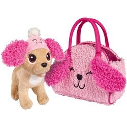 Simba Spieltier , Braun, Rosa , Kunststoff, Textil , 27x30x17 cm , Spielzeug, Sonstiges Spielzeug