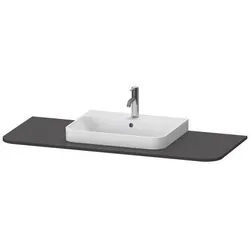 Duravit Happy D.2 Plus Konsole Graphit Supermatt 1300x550x16 mm - HP031KM8080 HP031KM8080