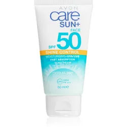 Avon Care Sun + mattierende Creme für die Breunung SPF 50 50 ml