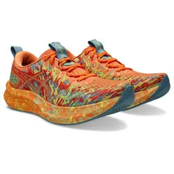 Laufschuh ASICS "NOOSA TRI 16", Herren, Gr. 42,5, sun peach, lemon spark, Synthetik, Schuhe Laufschuh, mit FF BLAST PLUS Dämpfung, mit Mesh-Obermaterial