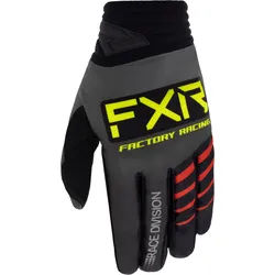 FXR Prime 2023 Motocross Handschuhe, schwarz-grau-rot, Größe XL für Männer
