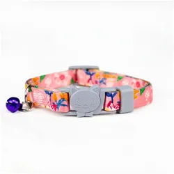 herémood Katzen-Halsband Bunte & Stilvolle Katzenhalsband - Aus Recyceltem Material - 10mm, einstellbar mit Verschluss Umweltfreundlich & Langlebig rosa