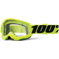 100% Strata II Jugend Motocross Brille, schwarz-gelb