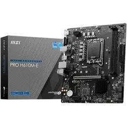 PRO H610M-E Mainboard - Intel H610 - Intel LGA1700 socket - DDR5 RAM - Micro-ATX