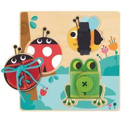 Tooky Toy: 2-in-1 Tierformpuzzle und Aktivitätstafel