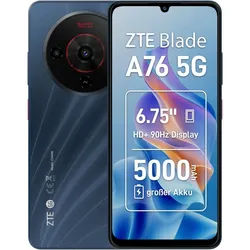 ZTE Blade A76 5G 128 GB / 6 GB - Smartphone - schwarz Smartphone (6.75 Zoll, 128 GB Speicherplatz) schwarz