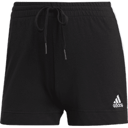 Essentials Slim 3-Streifen Shorts Damen Schwarz-XS