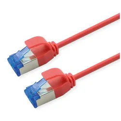 ROLINE Patchkabel Cat.6A (Class EA) S/FTP (PiMF) LAN-Kabel, RJ-45 Männlich (Stecker), RJ-45 Männlich (Stecker) (200.0 cm), LSOH, PoE rot