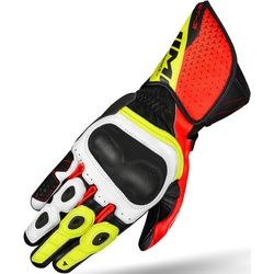 SHIMA ST-3 Perforierte Motorradhandschuhe, schwarz-weiss-rot, Größe L