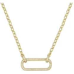 GIORGIO MARTELLO MILANO Collier mit Zirkonia, Silber 925 goldfarben