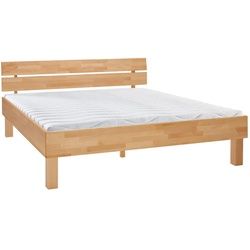 Carryhome Bett , Buchefarben , Holz , Buche , massiv , 180x200 cm , in verschiedenen Größen erhältlich , Schlafzimmer, Komplette Schlafzimmer und Serien, Schlafzimmerserien