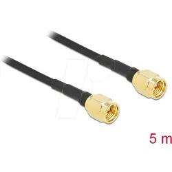 DELOCK 90470 - SMA Stecker zu SMA Stecker LMR/CFD100 5 m