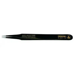 BERNSTEIN TOOLS FOR ELECTRONICS Pinzette SMD-Pinzette gerade-spitz, mit ESD-Beschichtung 5-051-13