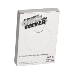 Hygienebeutel PRO71, weiß, Stabile Kosmetikbeutel aus Kunststoff, 1 Packung = 30 Stück