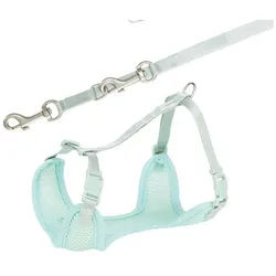 TRIXIE Hunde-Geschirr Junior Welpen-Softgeschirr mit Leine - mint - 26–34 cm/10 mm, Gurtband