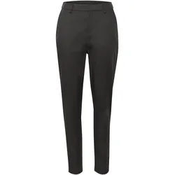 Stoffhose KAFFE "Hose KAloraine", Damen, Gr. 38, N-Gr, schwarz (schwarz oyster), Obermaterial: 55% Baumwolle CO. 42% Polyamid PA. 3% Elasthan EL., Hosen Stoffhose