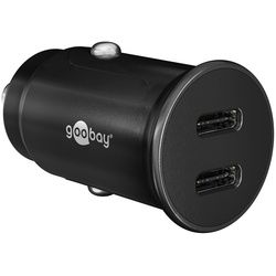 Goobay Dual-USB-CTM PD (Power Delivery) Auto-Schnellladegerät (30 W) - 30 W (12/24 V) geeignet für Geräte mit USB-CTM (Power Delivery) wie z. B. iPhone 12