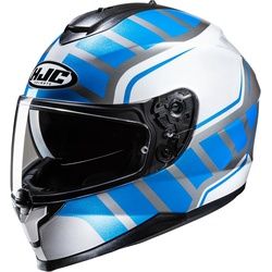 HJC C70N Holt Helm, weiss-blau, Größe XL für Männer