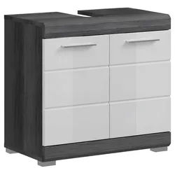 Waschbeckenunterschrank Scout ca. 60x56 cm Anthrazit/Weiß