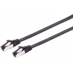 S-IMPULS CAT.8.1 Netzwerkkabel, flach, TPE, schwarz, 5,0 m