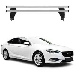 OMAC Dachträger Menabo Grundträger für Opel Insignia Grand Sport 2017-2023 Silber ABE (2-St), Wasserbeständig,Abnehmbar,Multifunktional,Leichtgewichtig grau|silberfarben