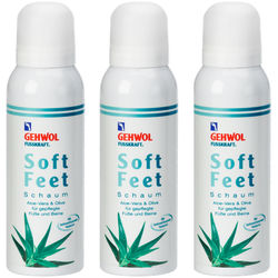 GEHWOL FUSSKRAFT Soft Feet Schaum 3x 125 ml