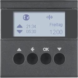 Berker S.1 - B.3 - B.7 Funk Jalousie- Schaltuhr anthrazit matt