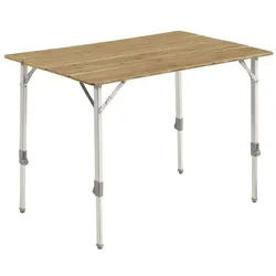 Outwell Custer M Falttisch mit Bambustischplatte 100 x 65 cm, schmales Packmaß