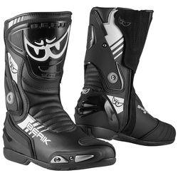 Berik Shaft 3.0 Motorradstiefel, schwarz-weiss, Größe 45