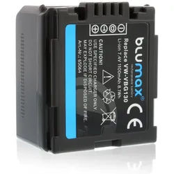 Blumax Akku passend für Panasonic VW-VBG130 1100 mAh 7,2V Kamera-Akku schwarz