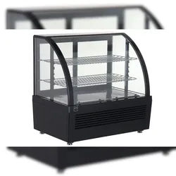 METRO PROFESSIONAL Tisch-Kühlvitrine GCV1100, 70.5 x 47.2 x 68.7 cm, 100 L, schwarz