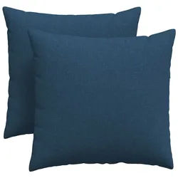 vidaXL Sitzauflage Sofakissen 2 pcs Blau 45 x 45 cm Stoff, (2 St) blau