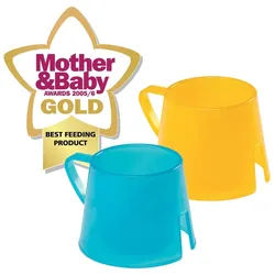 Steady Cup stapelbare Trinklerntasse Set 2 St blau