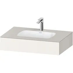 Duravit Qatego Einbauwaschtisch mit Konsole Weiß Supermatt 800x550x170 mm - QA4690084840000 QA4690084840000