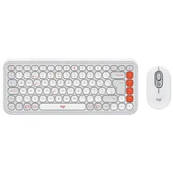 POP Icon Combo - Tastatur & Maus Set - Schweiz - Weiss