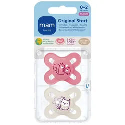 MAM Original Start Schnuller Silikon Rosa 0-2
