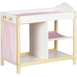 Roba Puppenkommode Scarlett , Holzwerkstoff , Herz/Romantik , 30x50x52 cm , Spielzeug, Puppen & Puppenzubehör, Puppenzubehör