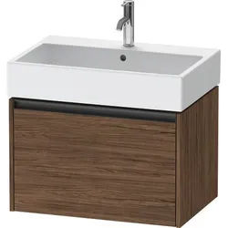 Duravit Ketho.2 Waschtischunterbau wandhängend Nussbaum dunkel Matt 684x460x440 mm - K25076021210000 K25076021210000