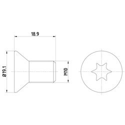 TEXTAR Sicherungsschraube Bremsscheibe 2 Vorne (TPM0010) für Mini Clubman Land