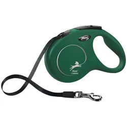 flexi Rollleine New Classic mit Gurt grün grün Größe: M Länge: 5 m