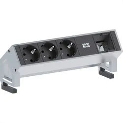 BACHMANN DESK2 3x Schutzkontakt 1x ABD GST18, weiß